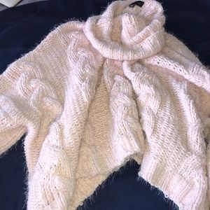 Fuzzy pink sweater